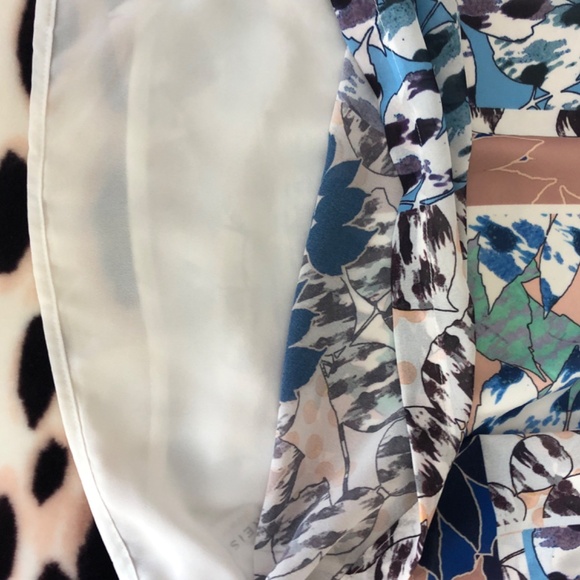 Reiss Multicolor Short Sleeve Blouse. NWOT - Picture 4 of 4